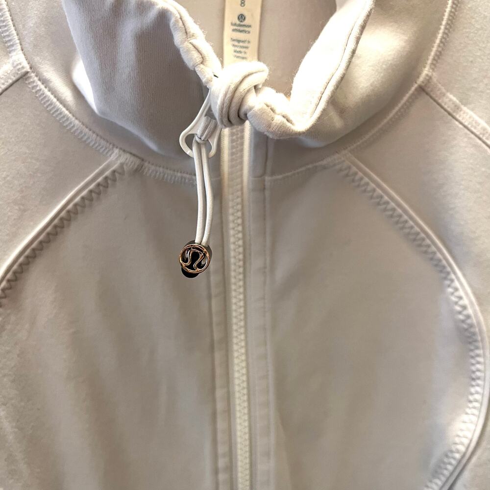 Lululemon Define Jacket Luon Light Gray Size 8 Full Zip Fitted Yoga Athleisure - Picture 6 of 9